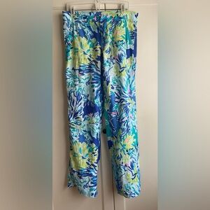 Lilly Pulitzer linen pants with pockets sz 8